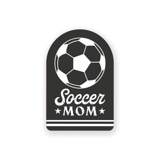 Vinyl Sticker-Soccer Mom -0