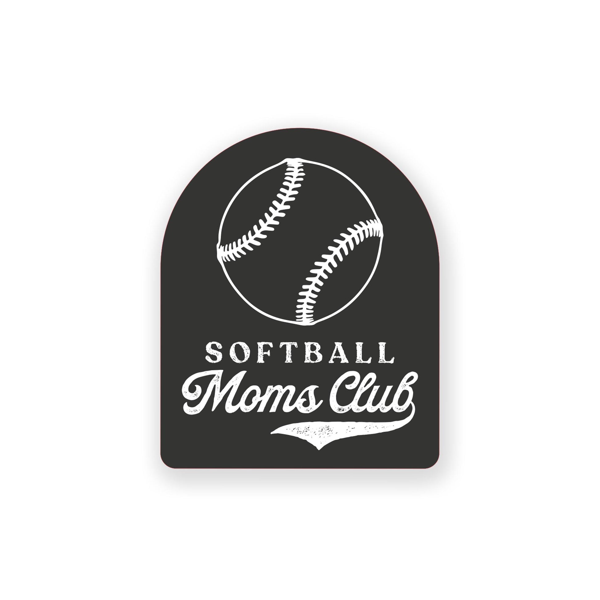 Vinyl Sticker-Softball Moms Club -0