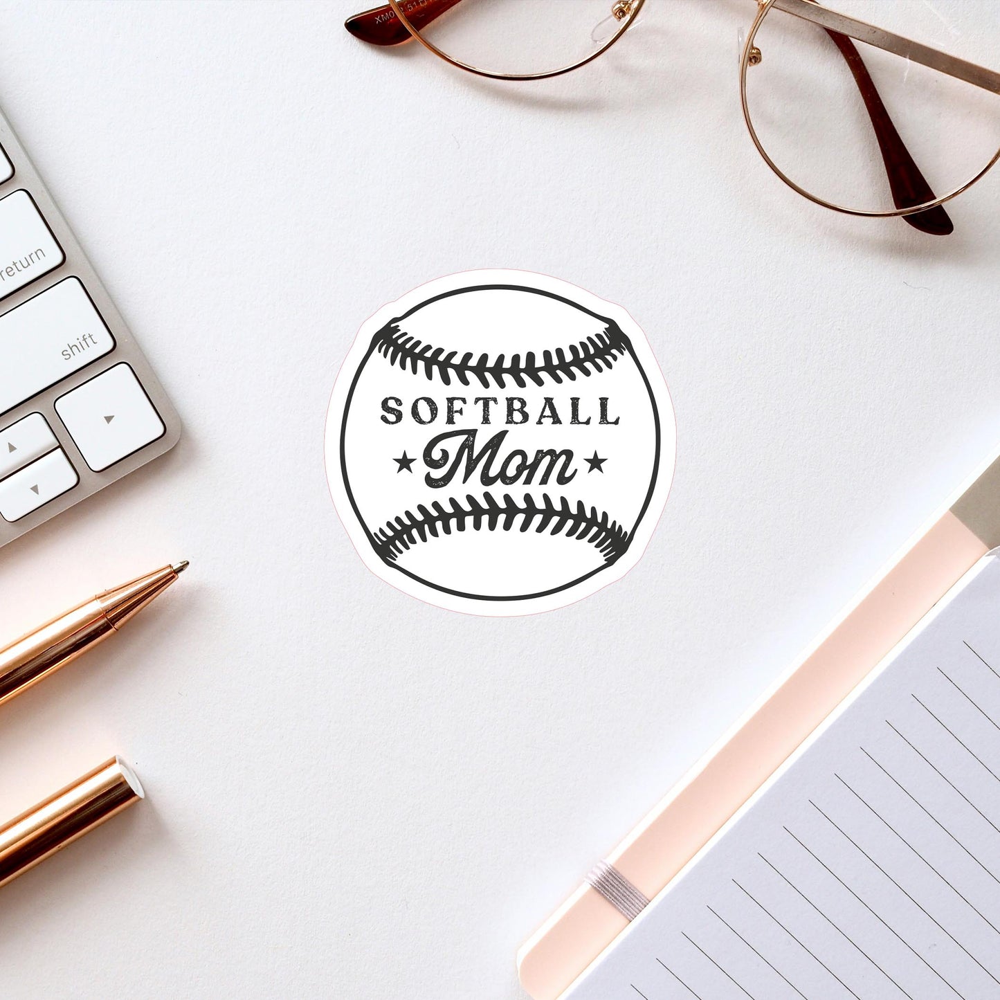Vinyl Sticker-Softball Mom -2