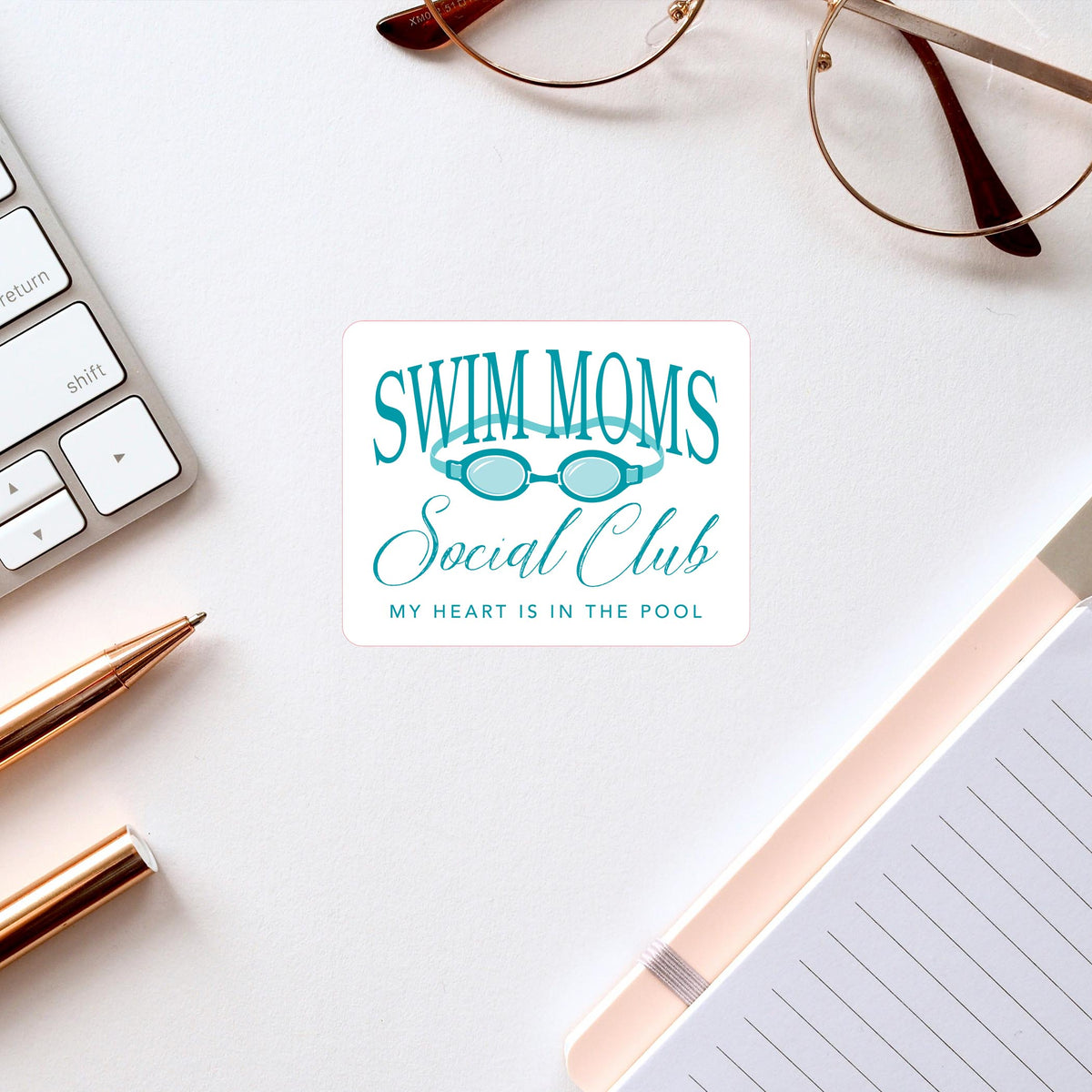 Vinyl Sticker-Swim Moms Social Club -2