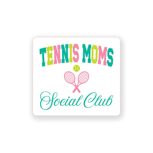 Vinyl Sticker-Tennis Moms Social Club -0