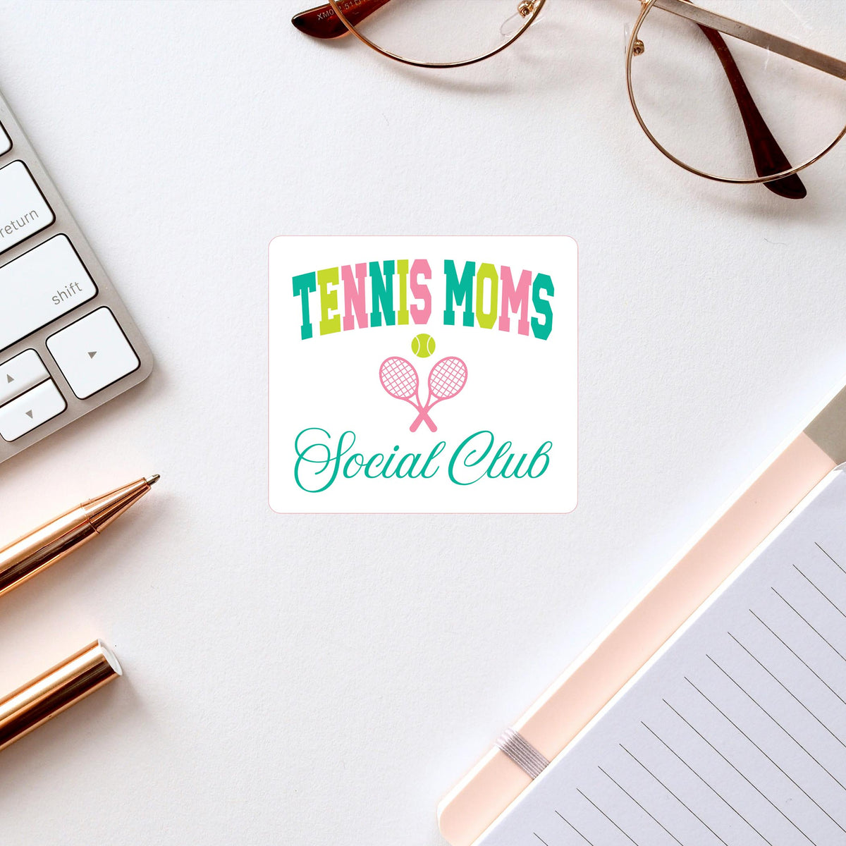 Vinyl Sticker-Tennis Moms Social Club -2