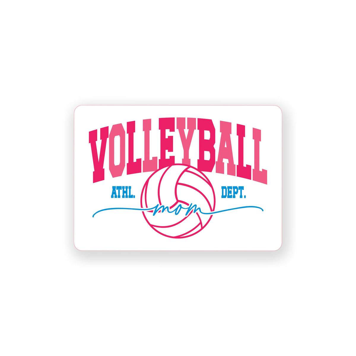 Vinyl Sticker-Volleyball Mom Dept. -0