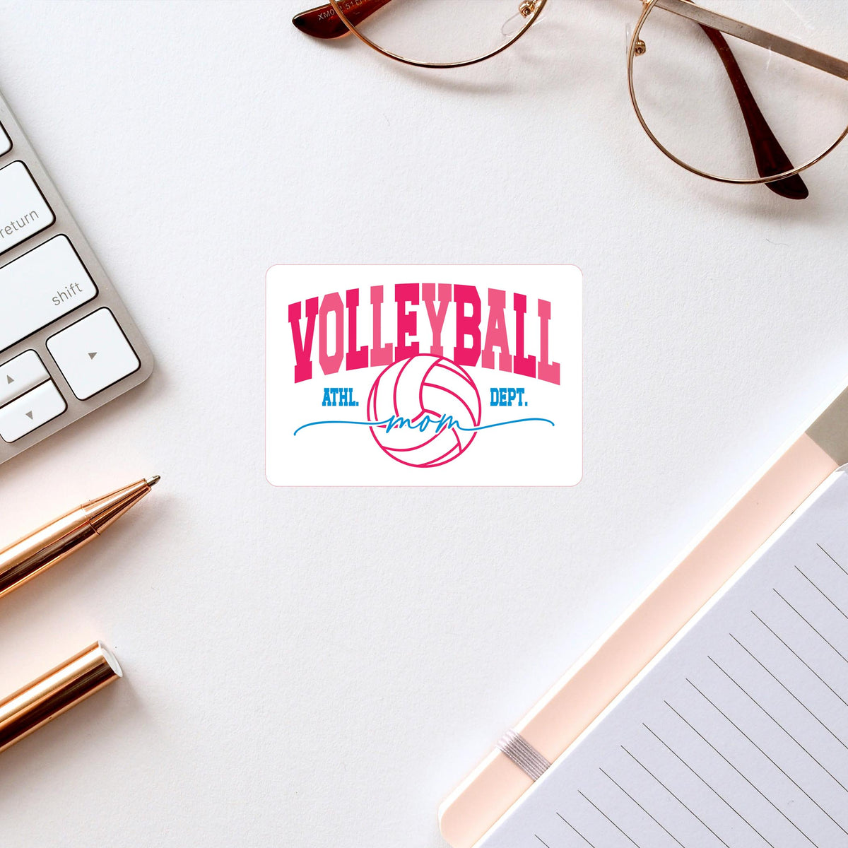 Vinyl Sticker-Volleyball Mom Dept. -2
