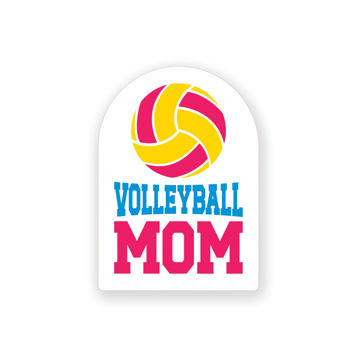 Vinyl Sticker-Volleyball Mom -0