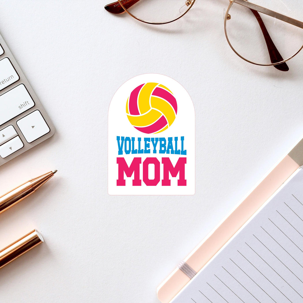 Vinyl Sticker-Volleyball Mom -2