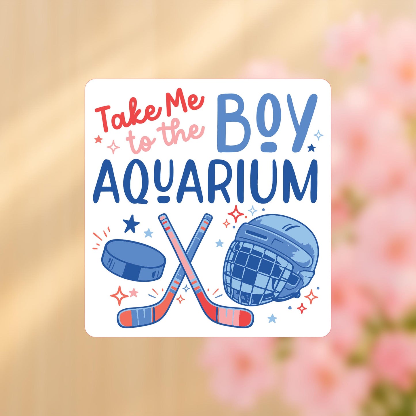 Vinyl Sticker-Boy Aquarium Icons -4
