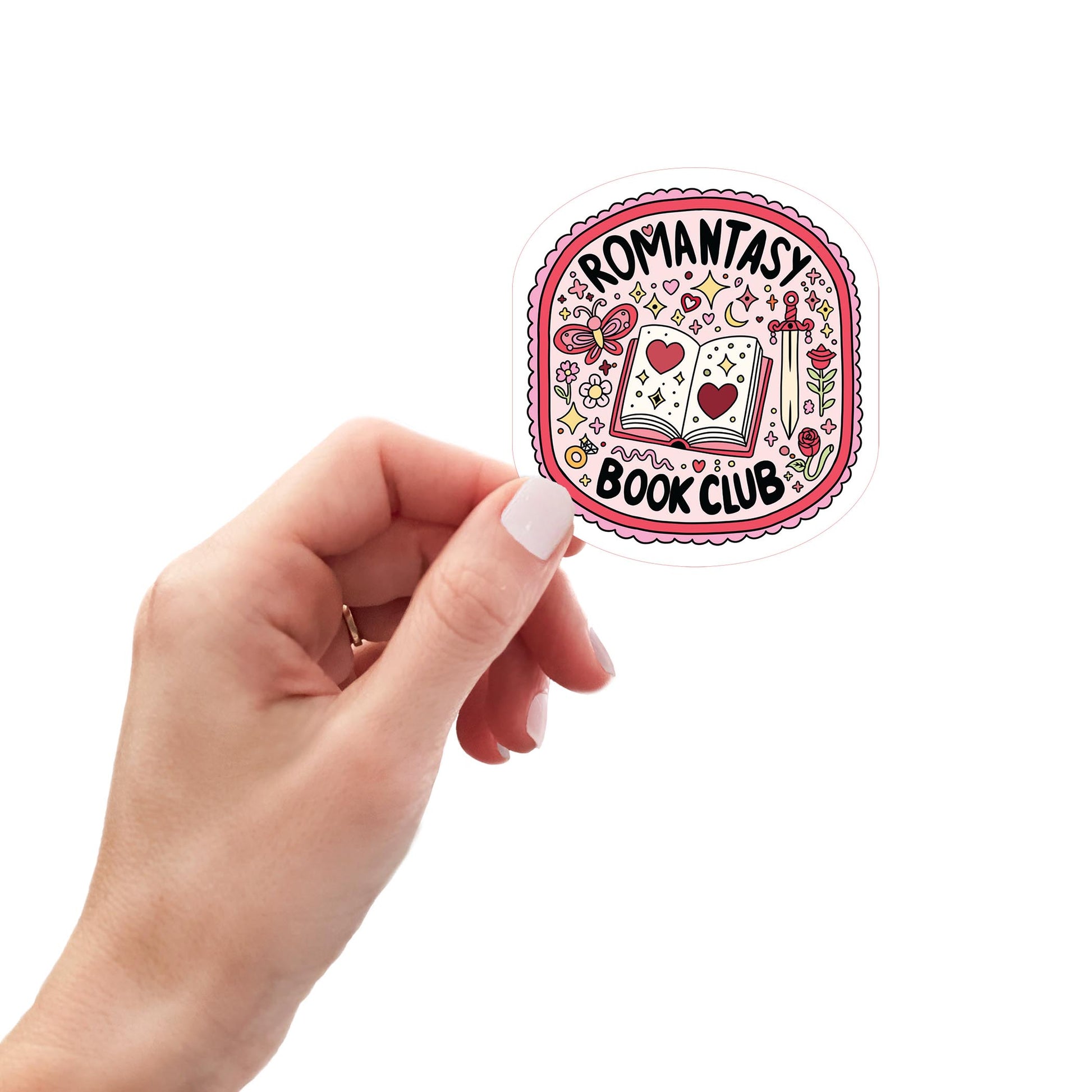 Vinyl Sticker-Romantasy Book Club -0
