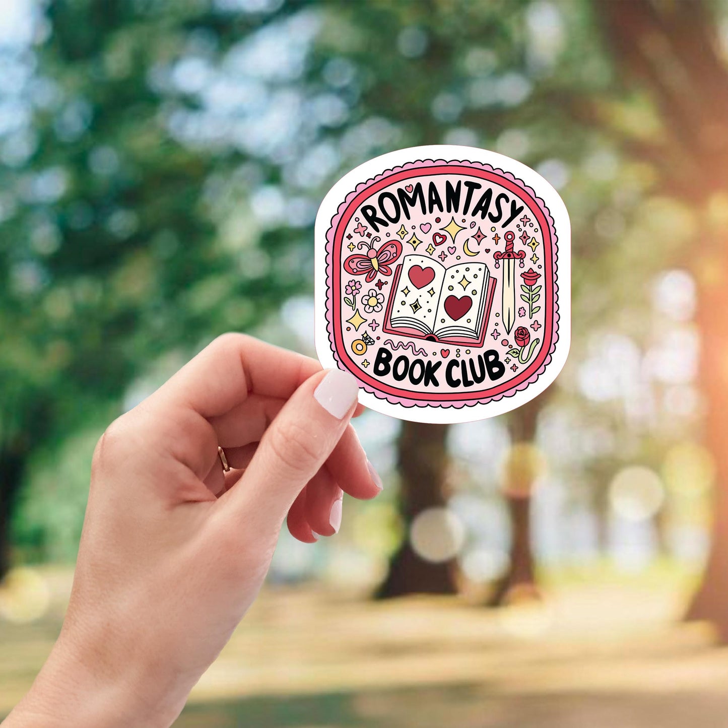 Vinyl Sticker-Romantasy Book Club -2