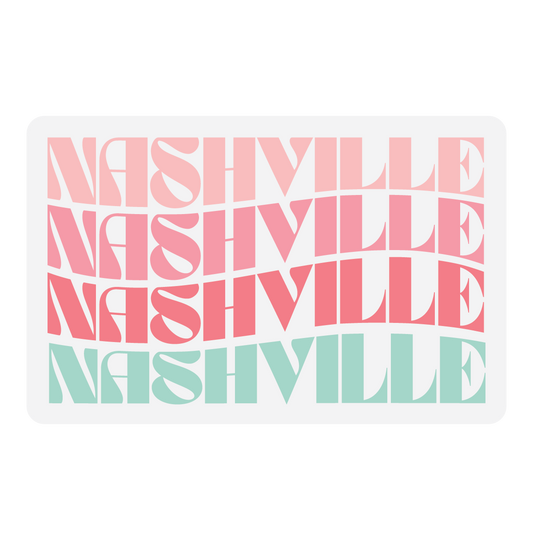 Retro Wave Local Vinyl Sticker