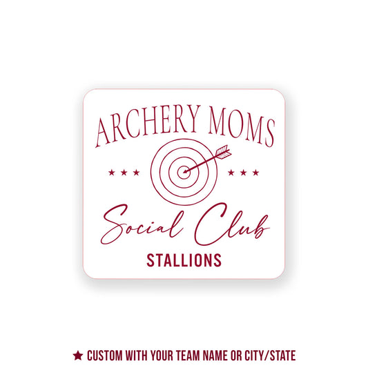 Vinyl Sticker-Archery Moms Social Club | School Team