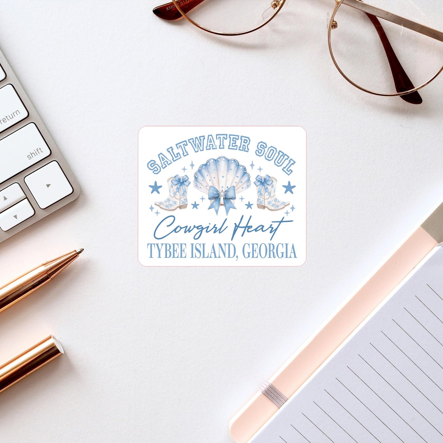 Vinyl Sticker-Love+Local Coastal Cowgirl -2
