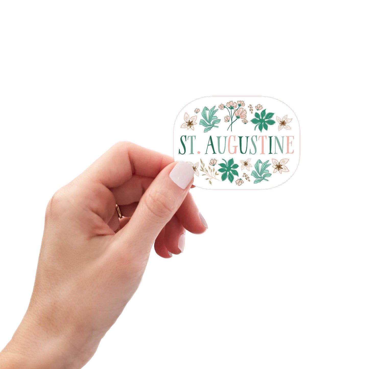 Vinyl Sticker-Love+Local Lush Tropics -0