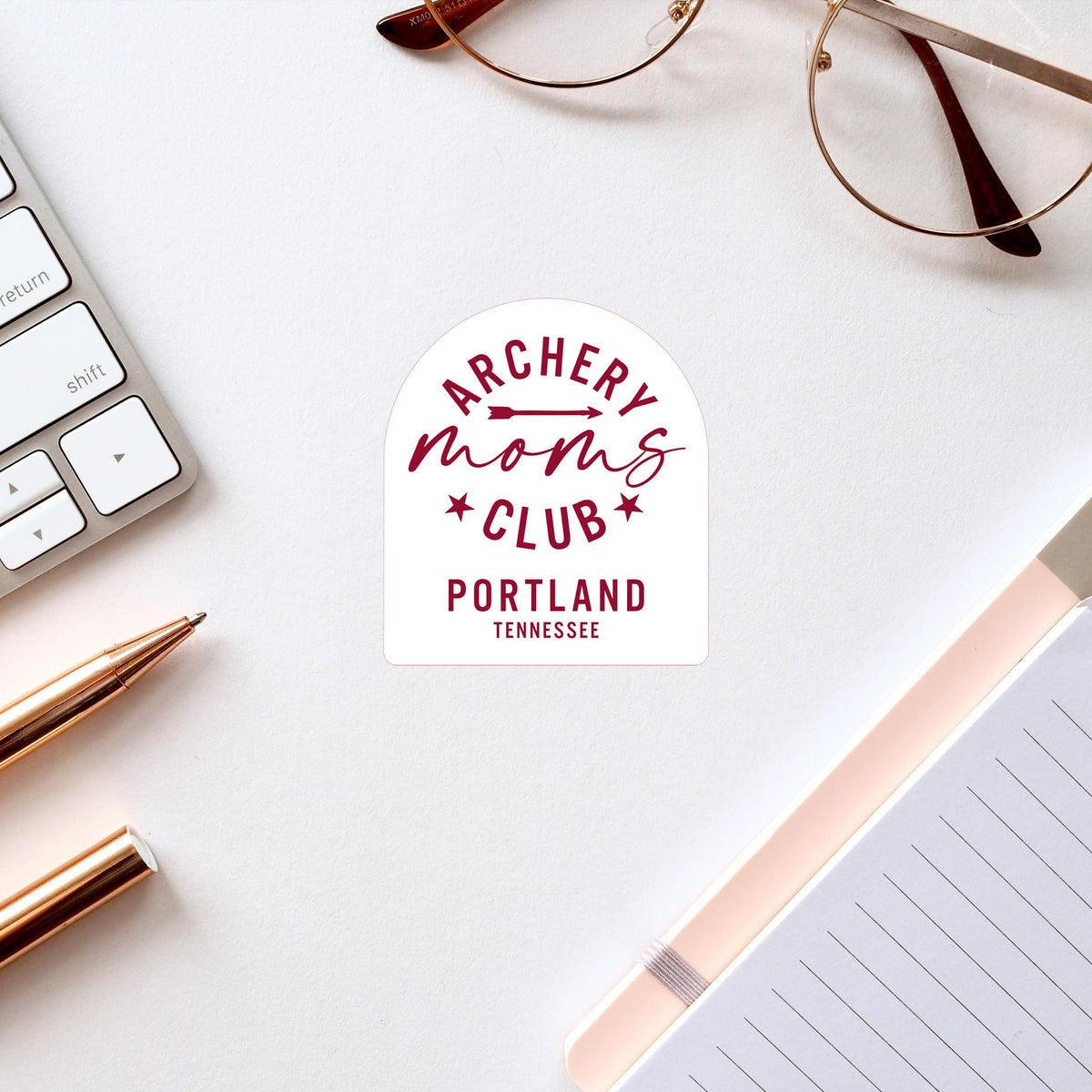 Vinyl Sticker-Archery Mom Club | Hometown | School Team -2