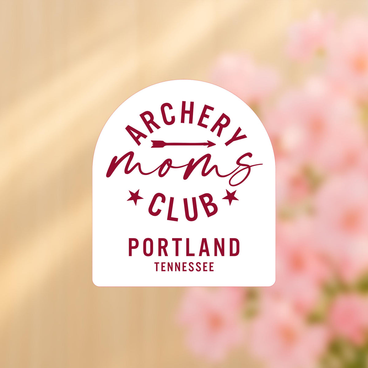Vinyl Sticker-Archery Mom Club | Hometown | School Team -4