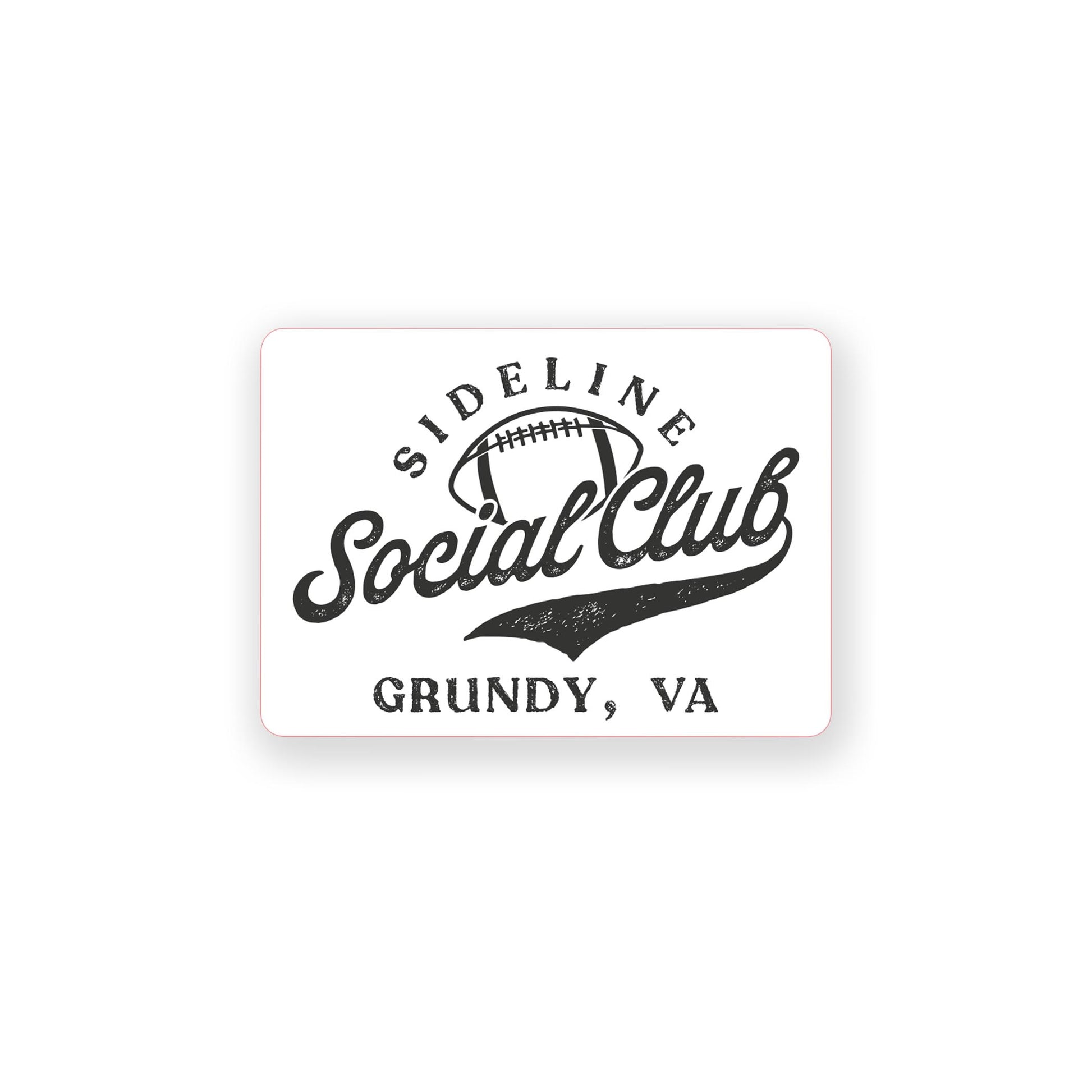 Vinyl Sticker-Football Mom Social Club | Custom -0