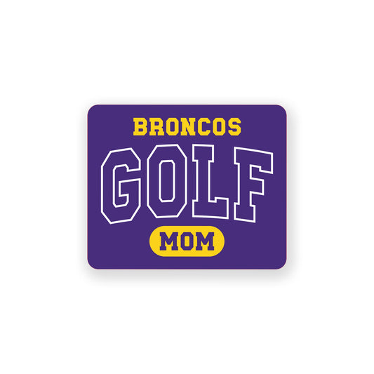 Vinyl Sticker-Custom Golf Mom 2 | Team | Hometown -0