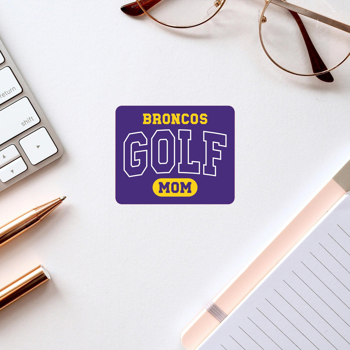 Vinyl Sticker-Custom Golf Mom 2 | Team | Hometown -2