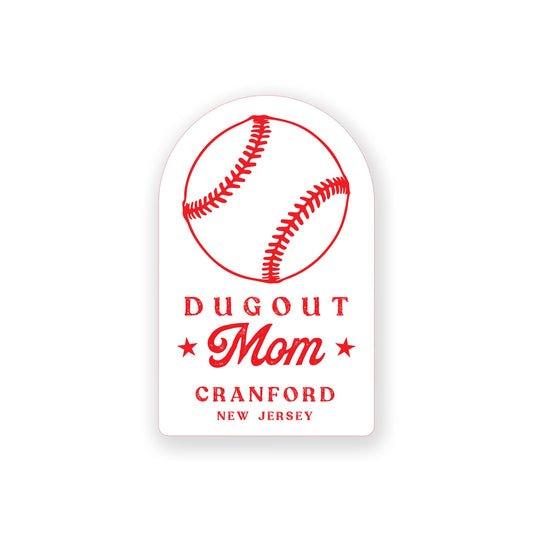 Vinyl Sticker-Custom Little League Dugout Mom -0