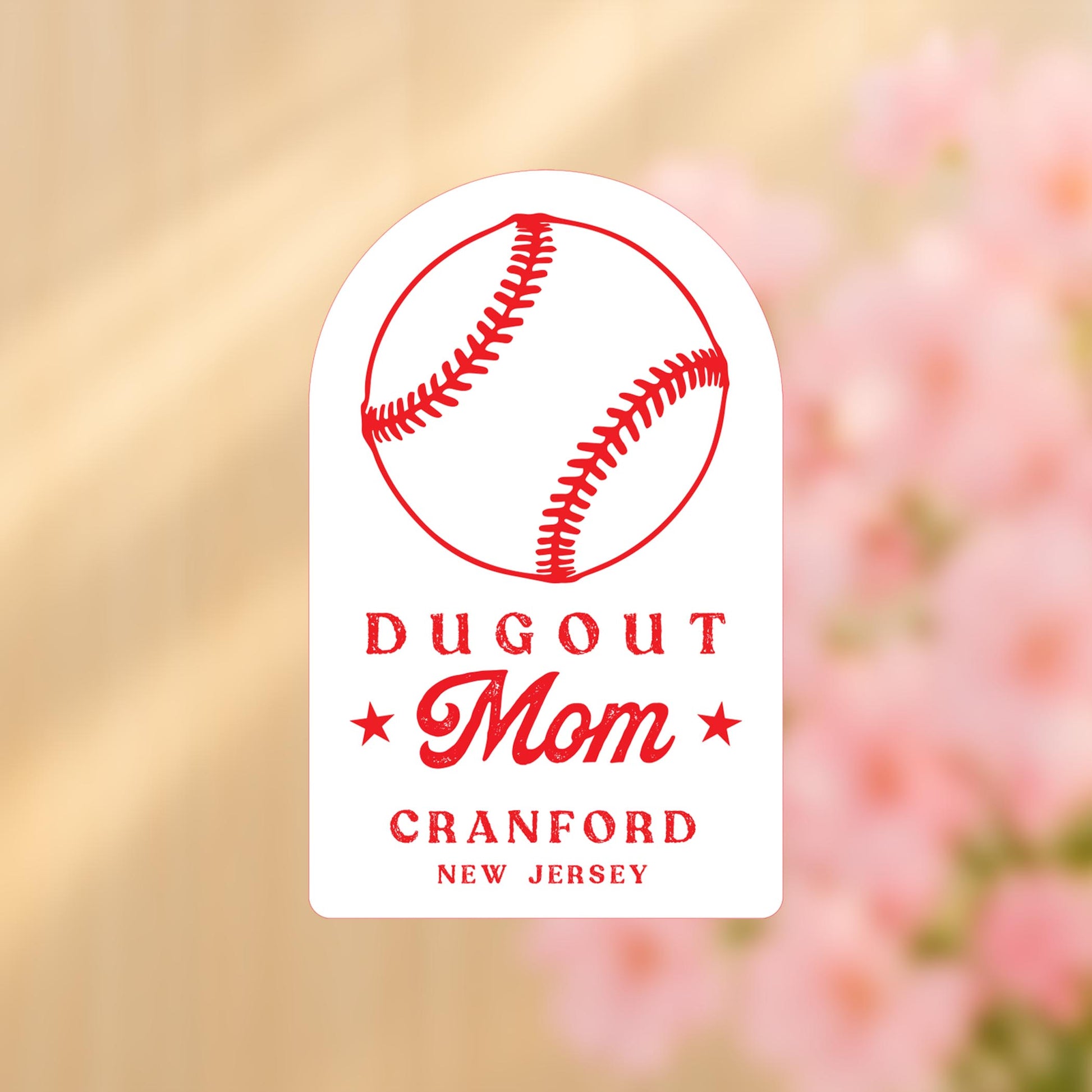 Vinyl Sticker-Custom Little League Dugout Mom -4