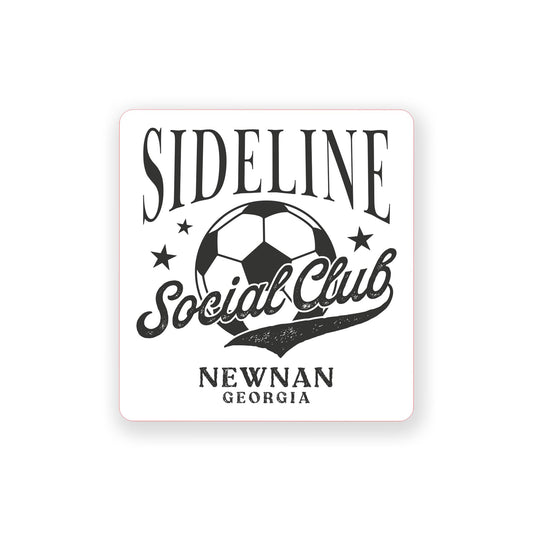 Vinyl Sticker-Soccer Mom Sideline Social Club | Custom -0