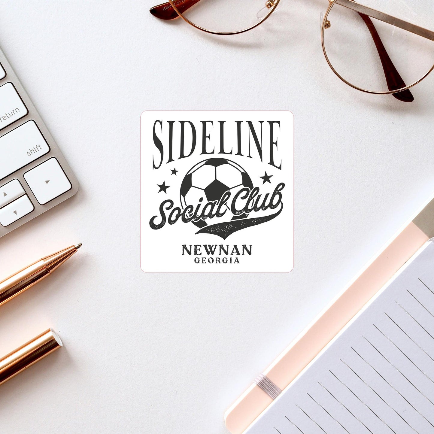 Vinyl Sticker-Soccer Mom Sideline Social Club | Custom -2