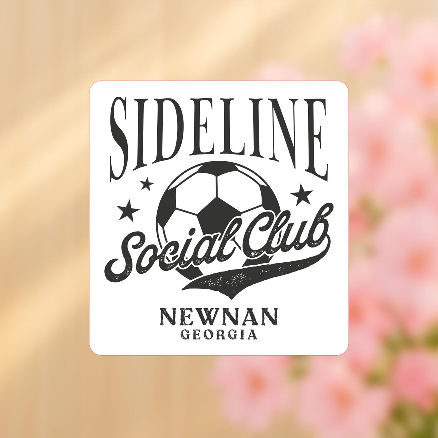 Vinyl Sticker-Soccer Mom Sideline Social Club | Custom -4