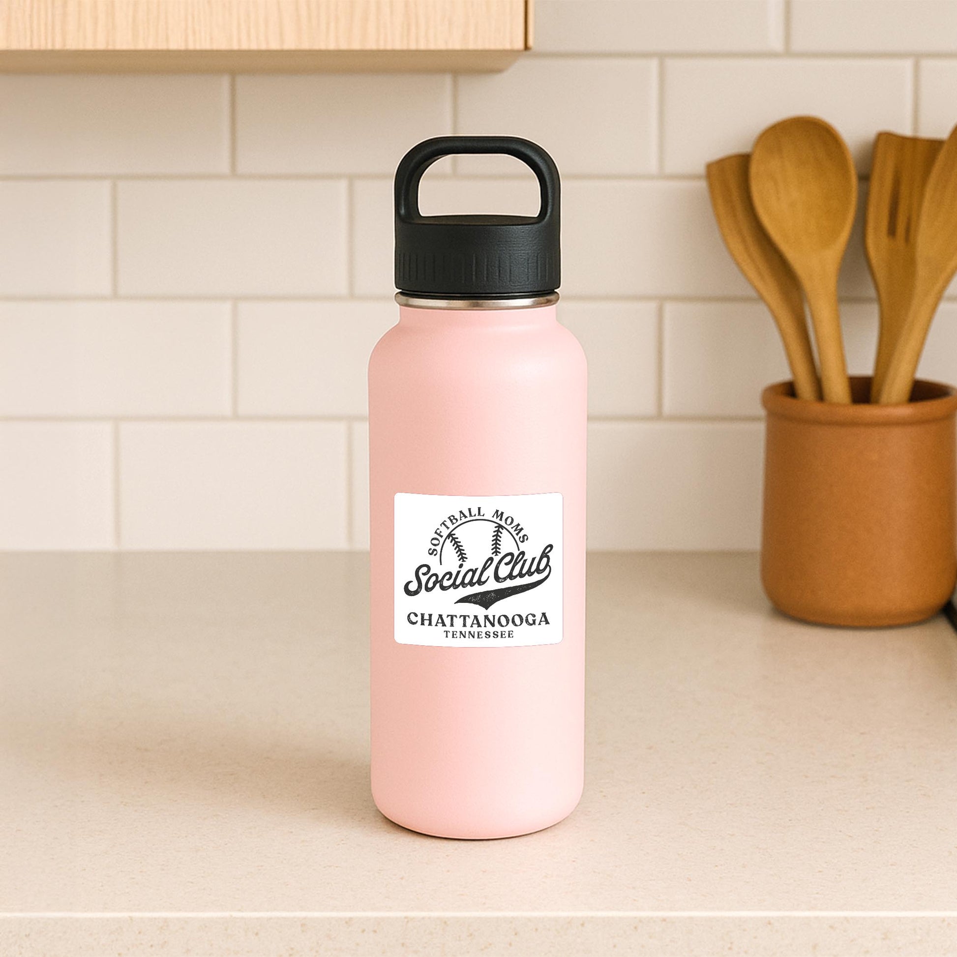 Vinyl Sticker-Softball Moms Social Club | Custom -3