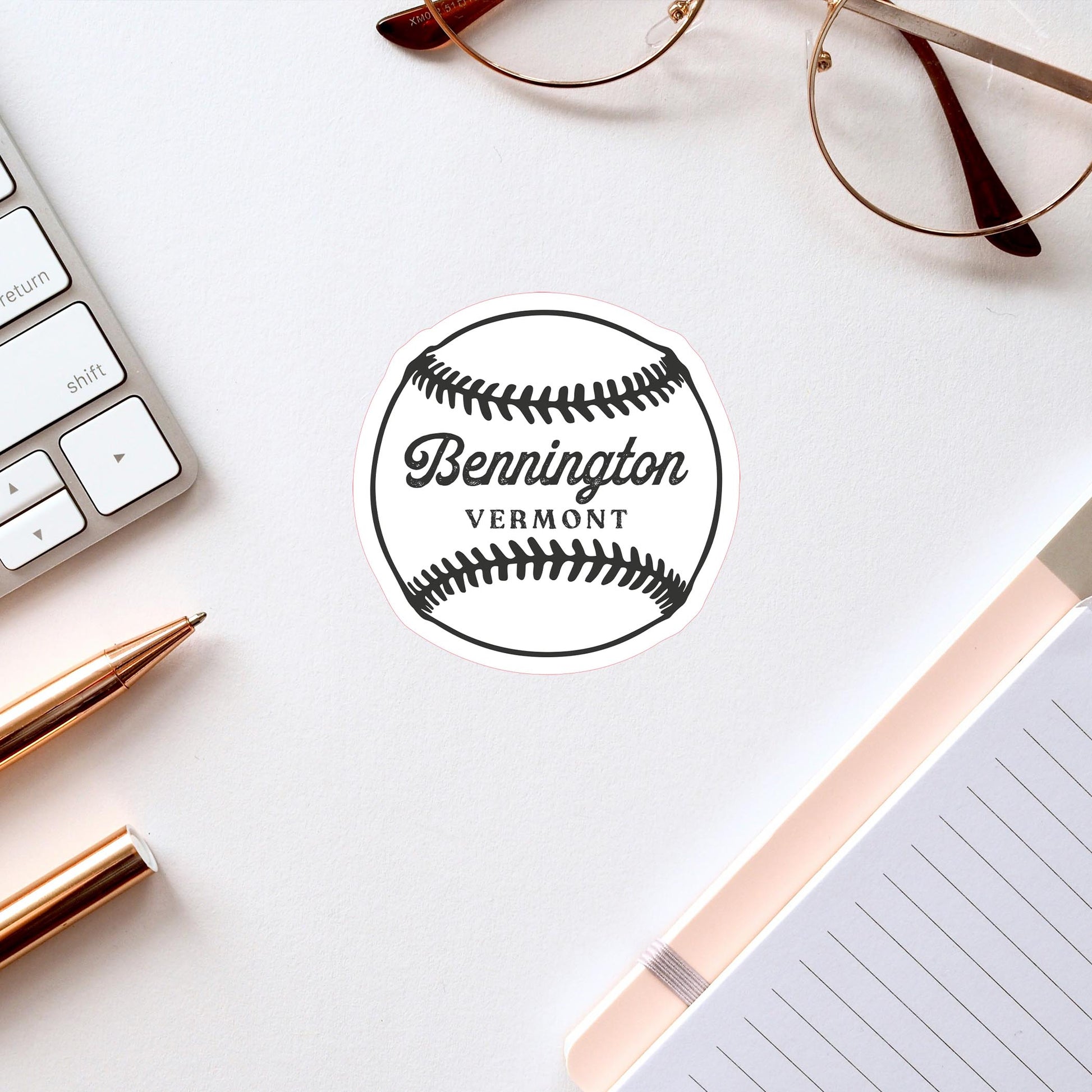 Vinyl Sticker-Softball Mom White | Your Hometown -2