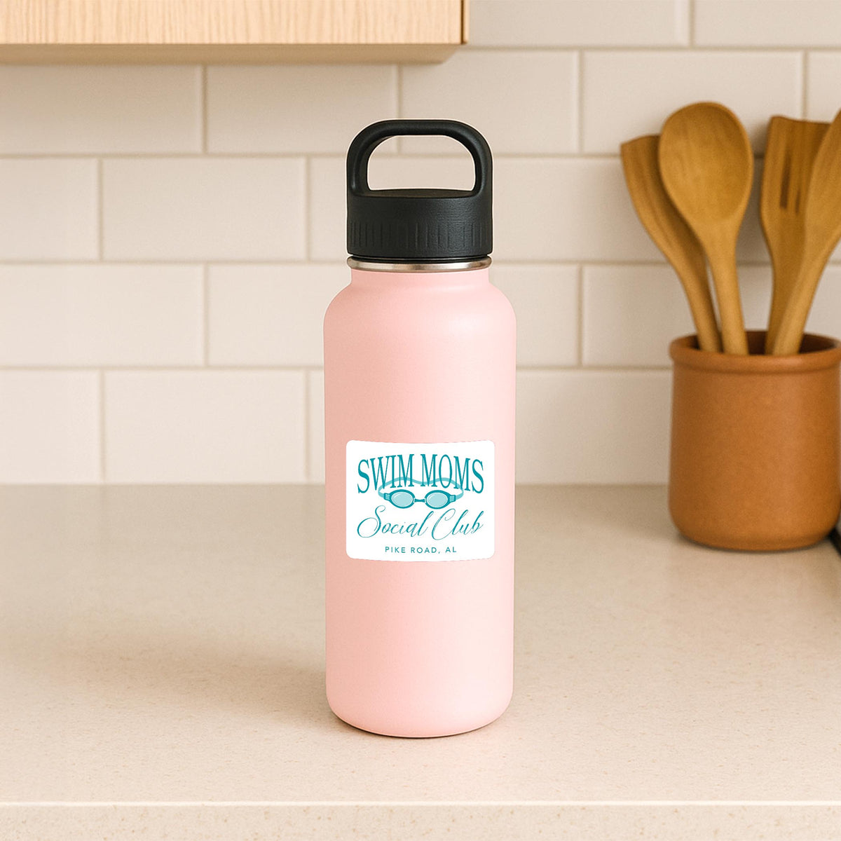 Vinyl Sticker-Swim Moms Social Club | School Team -3