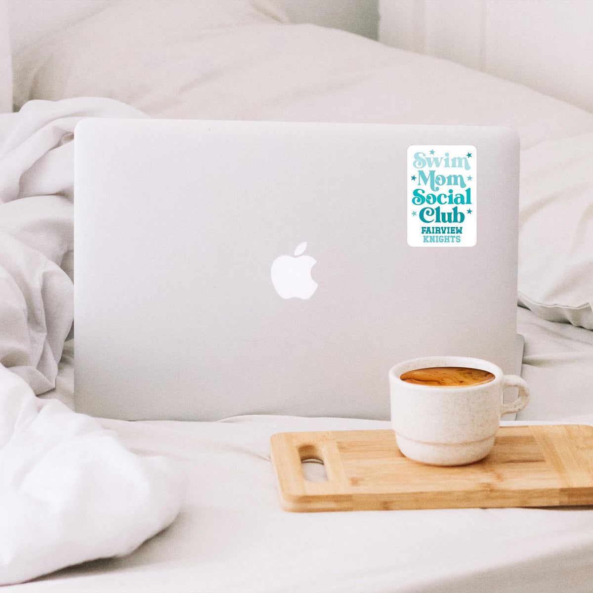Vinyl Sticker-Swim Mom Stars | School Team | City & State -1