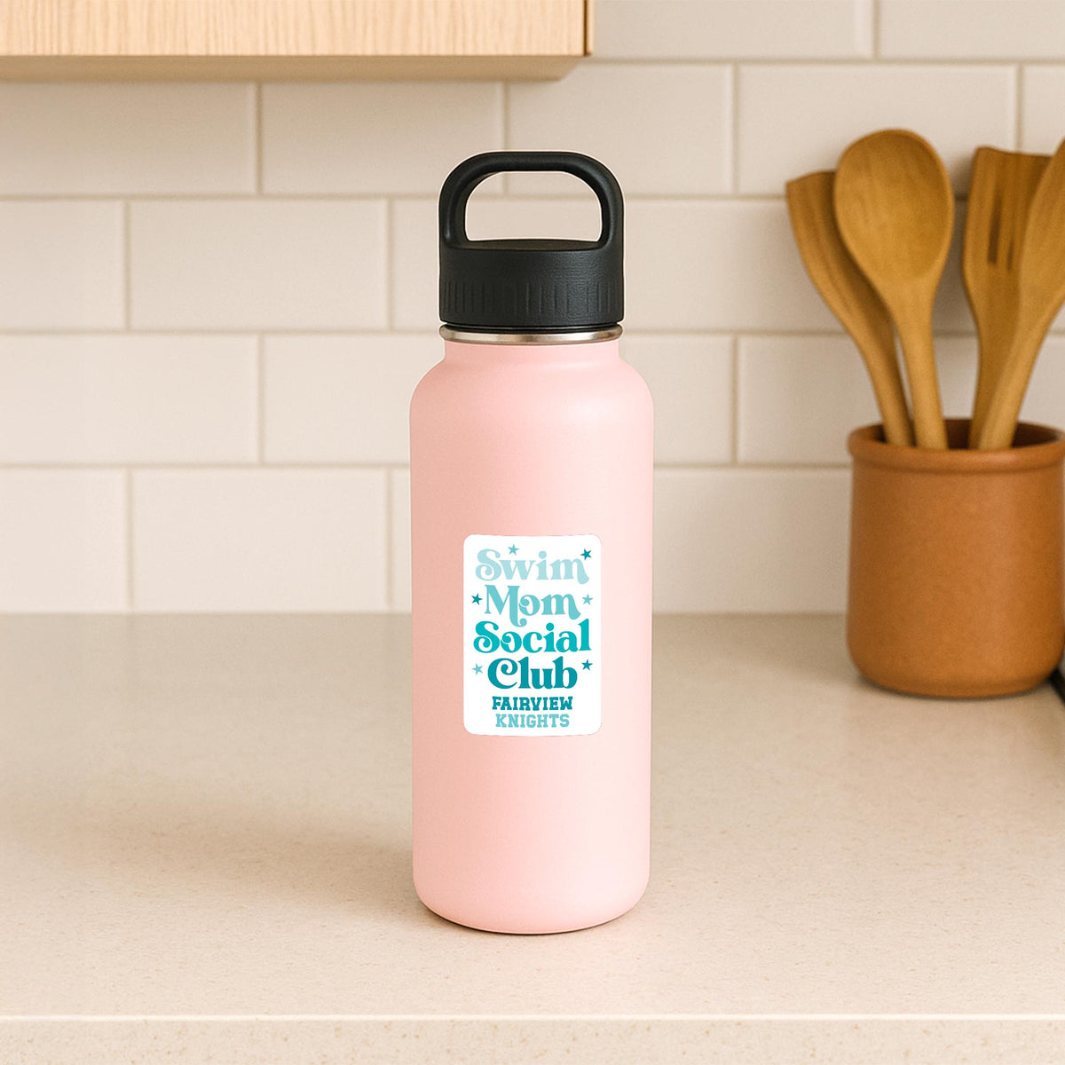 Vinyl Sticker-Swim Mom Stars | School Team | City & State -3