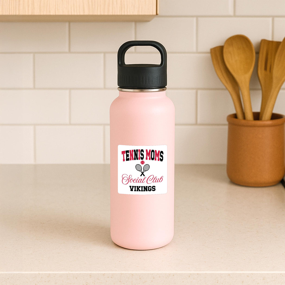 Vinyl Sticker-Custom Tennis Moms Social Club | Your Team -3
