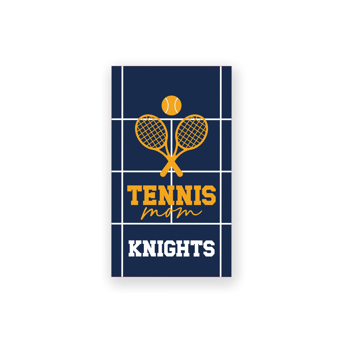 Vinyl Sticker-Custom Tennis Mom Court | Your Team -0
