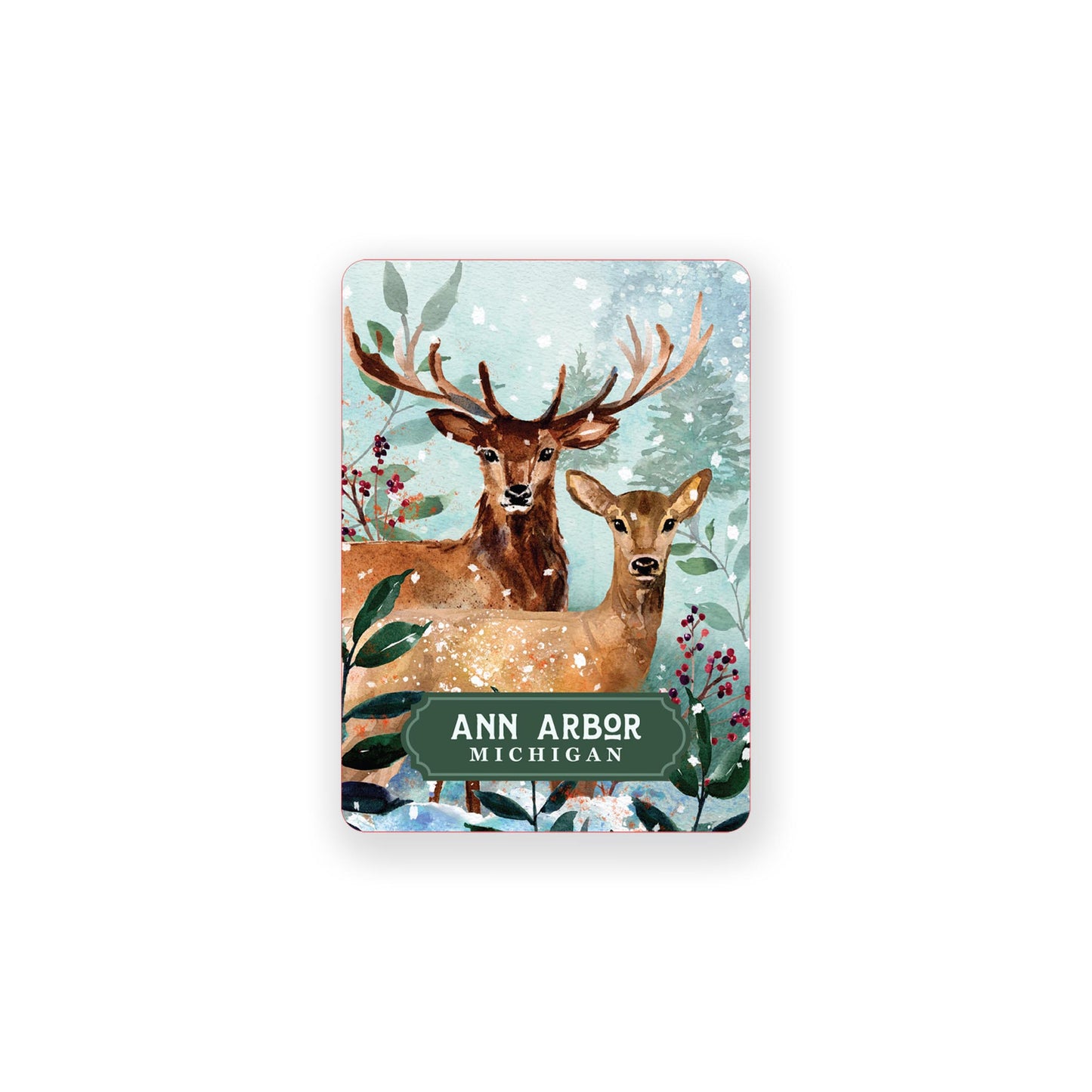 Vinyl Sticker-Love+Local Woodland -0