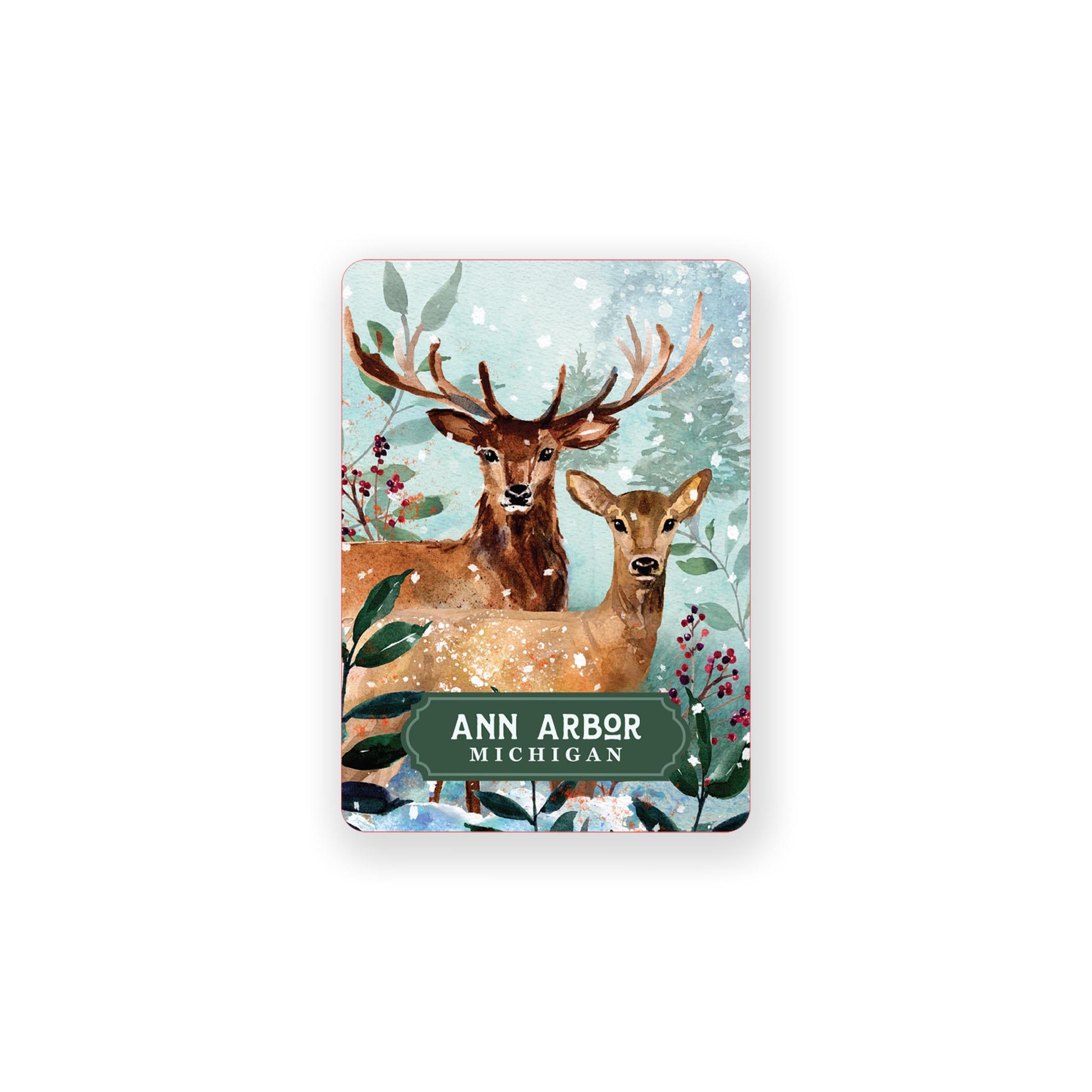 Vinyl Sticker-Love+Local Woodland -0