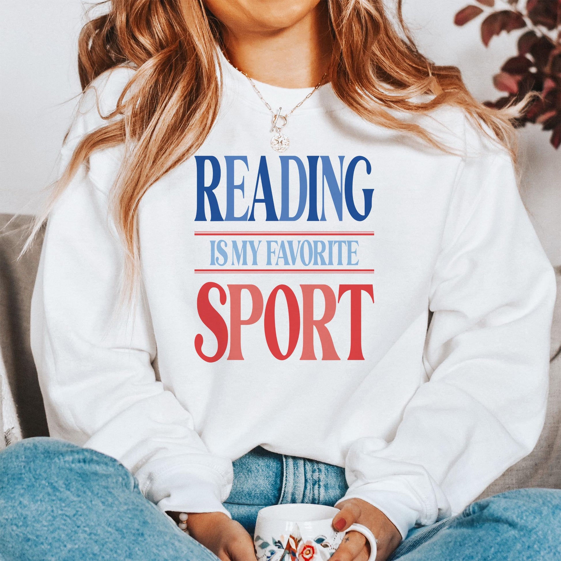 Gildan Sweatshirt White-Boy Aquarium -1