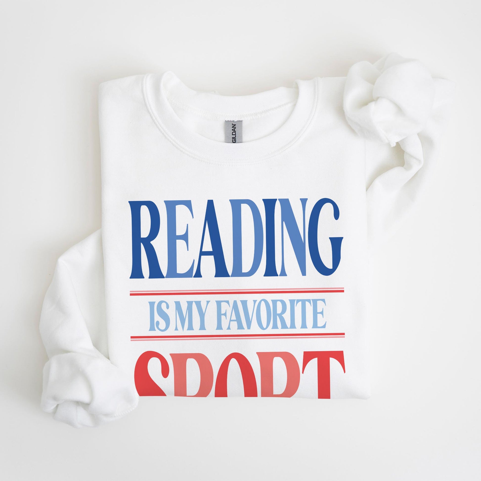 Gildan Sweatshirt White-Boy Aquarium -4