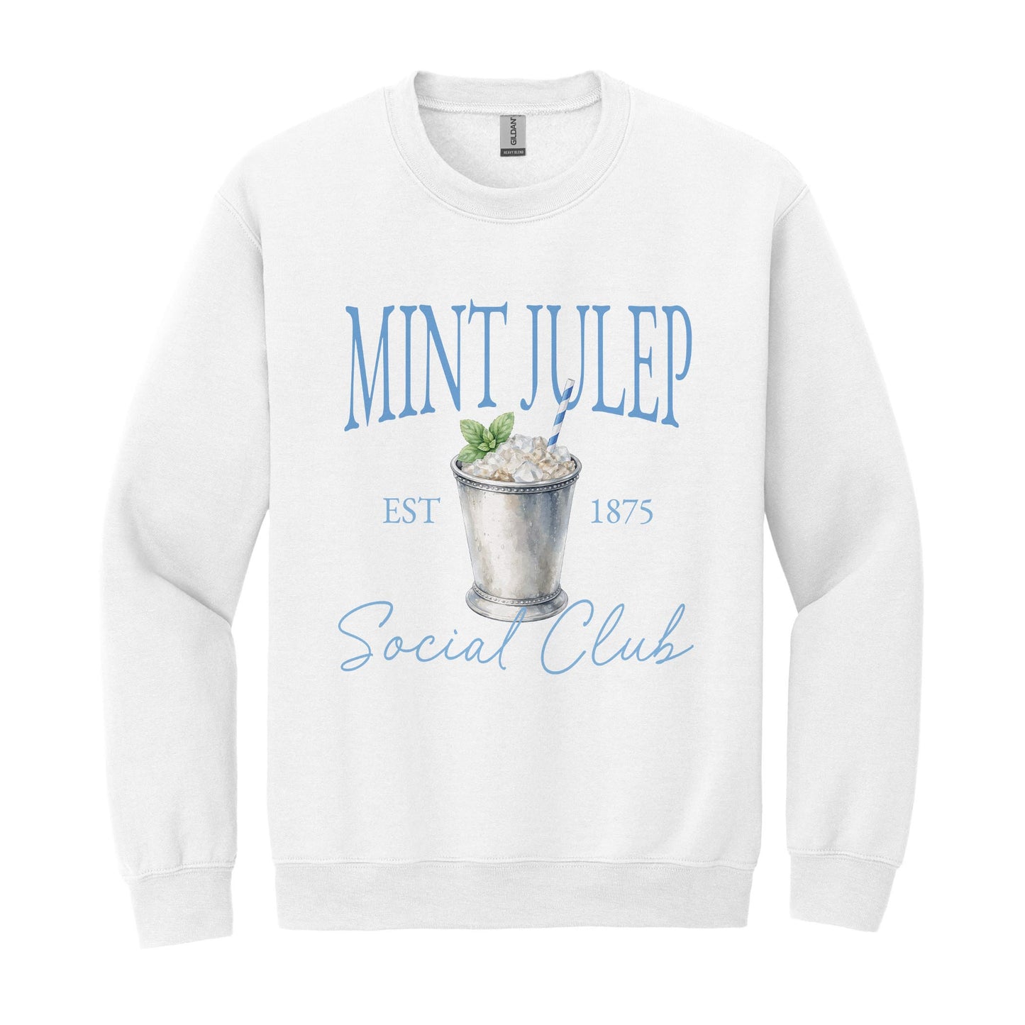Gildan Sweatshirt White-Derby -0