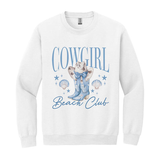 Gildan Sweatshirt White-Coastal Cowgirl -0