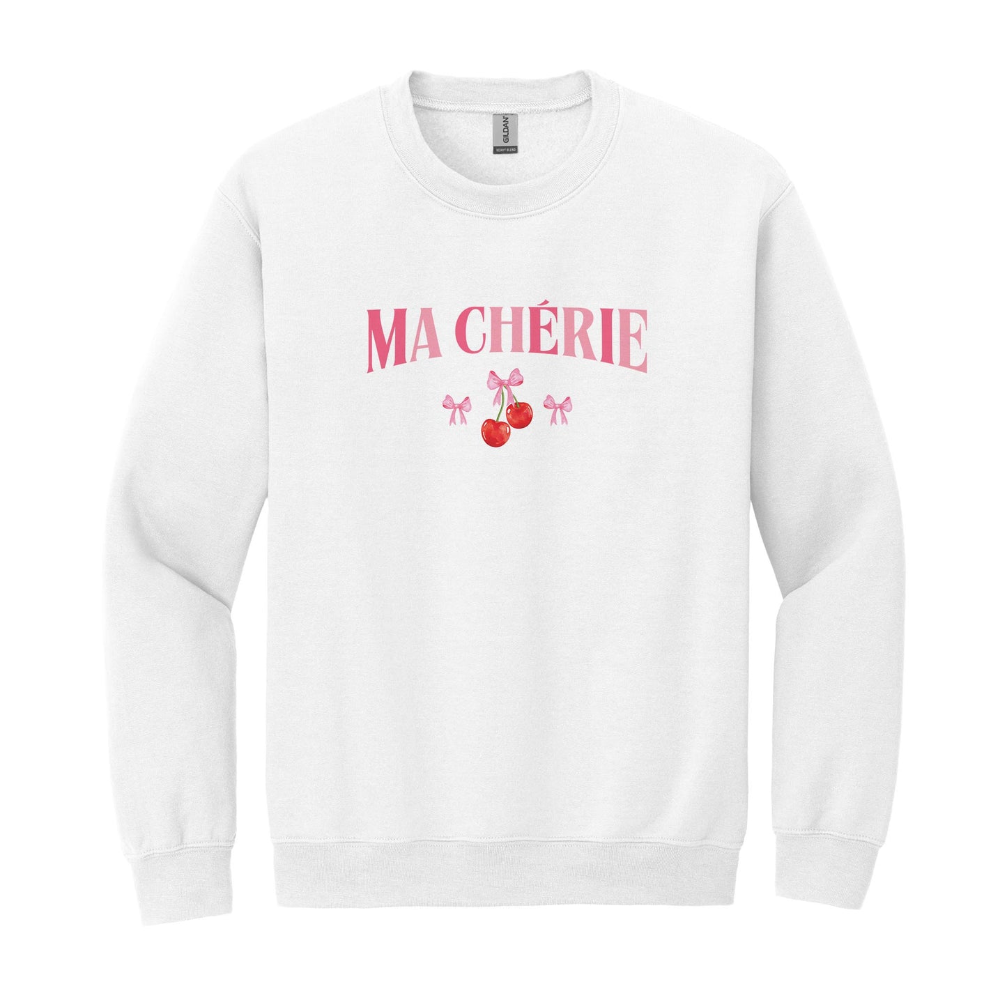 Gildan Sweatshirt White-Ma Chérie
