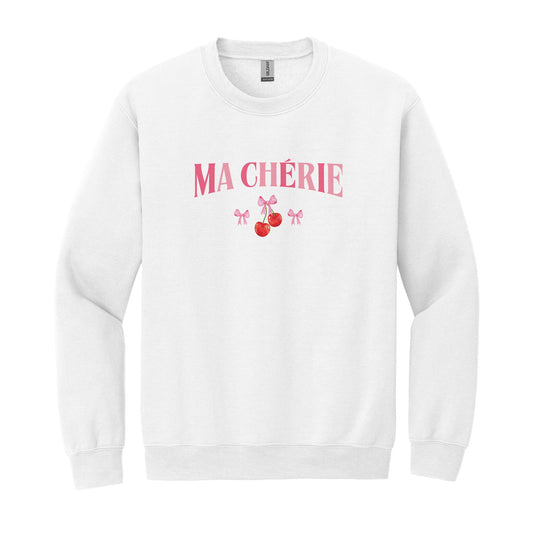 Gildan Sweatshirt White-Ma Chérie