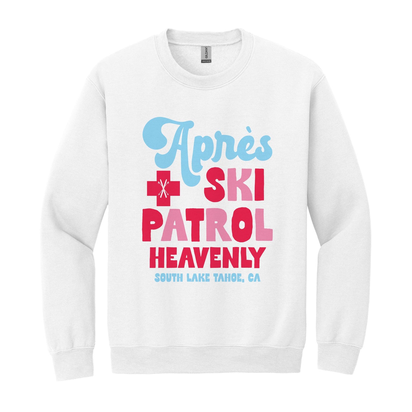 Gildan Sweatshirt White-Love+Local Après Ski Patrol -0