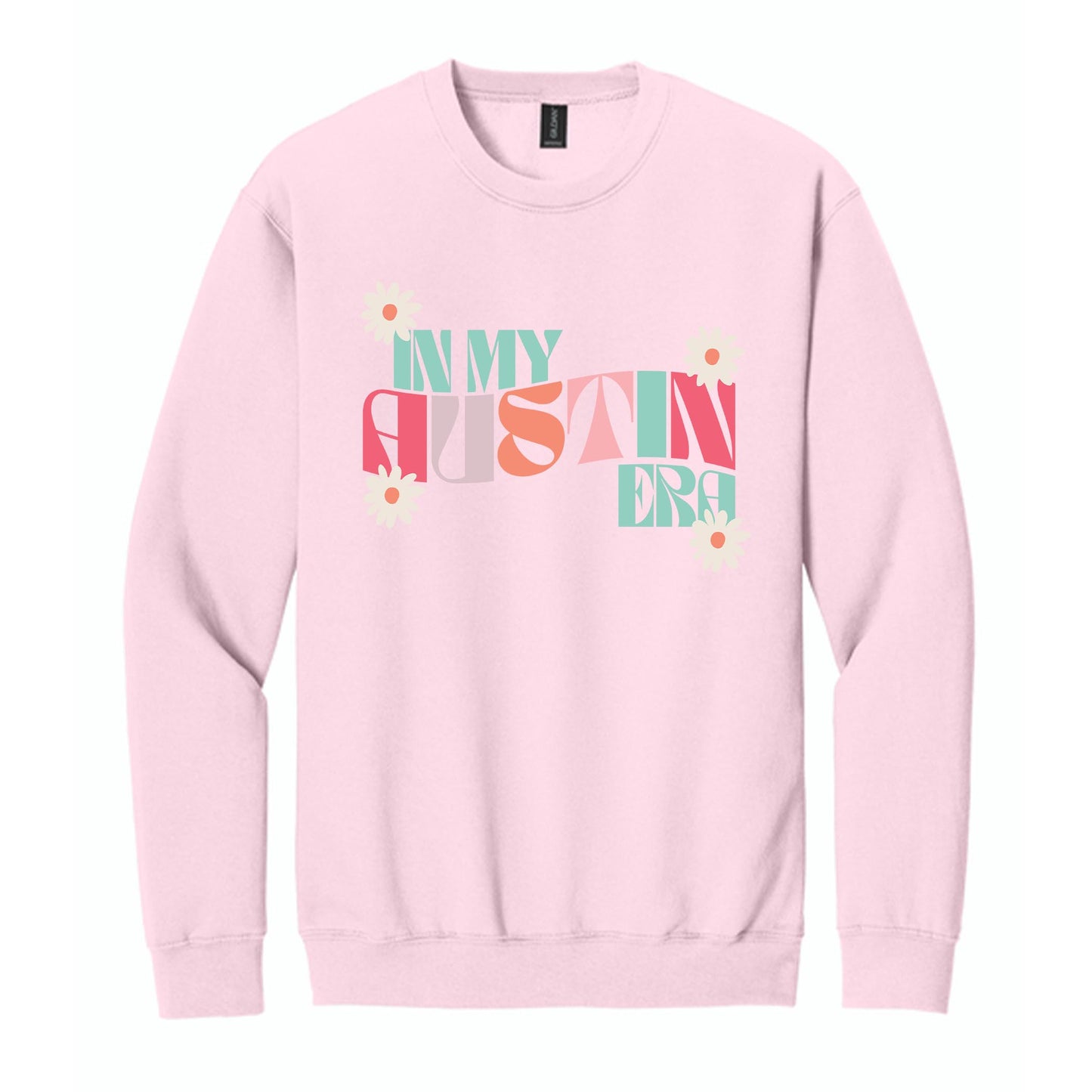 Gildan Sweatshirt Light Pink-In My City Era -0