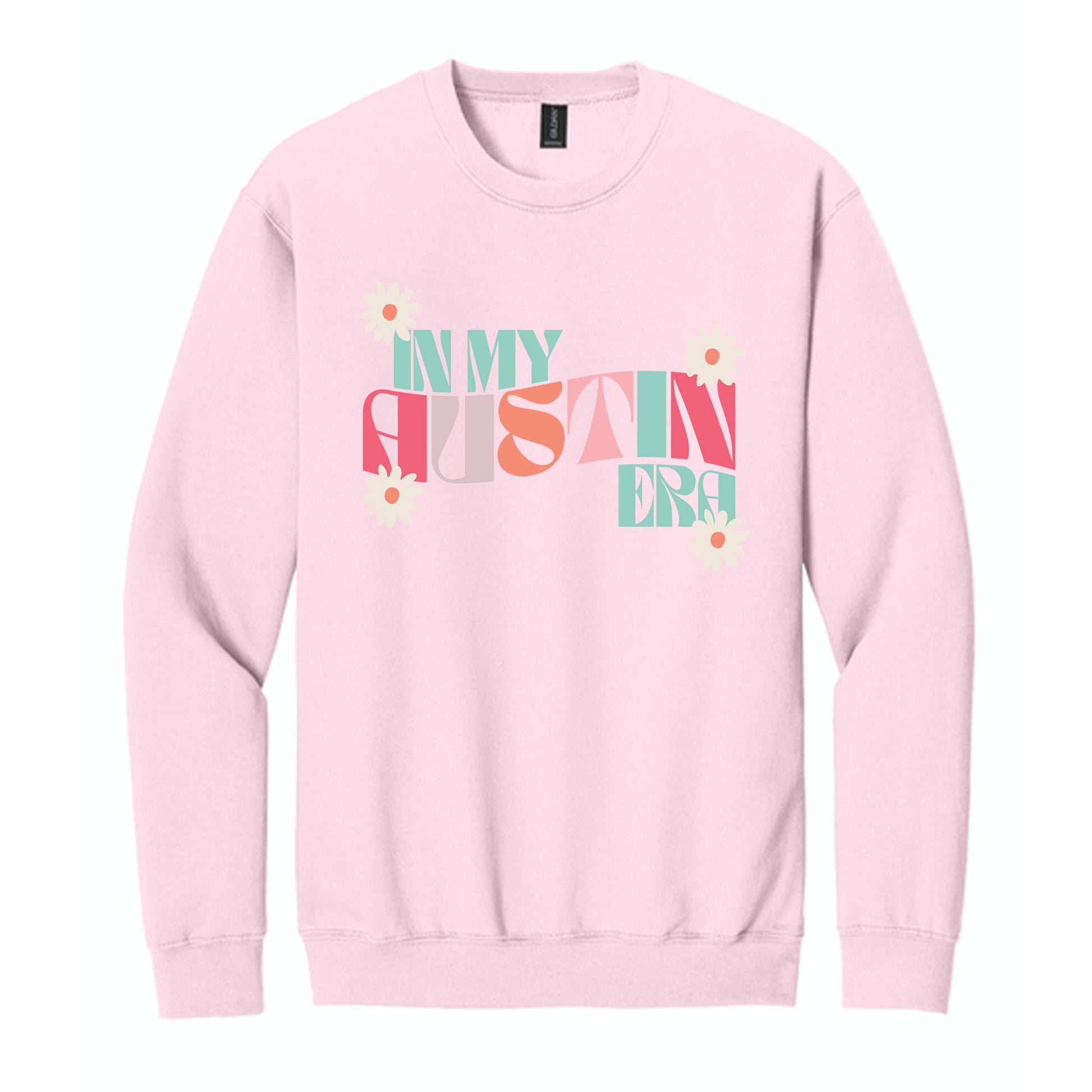 Gildan Sweatshirt Light Pink-In My City Era -0
