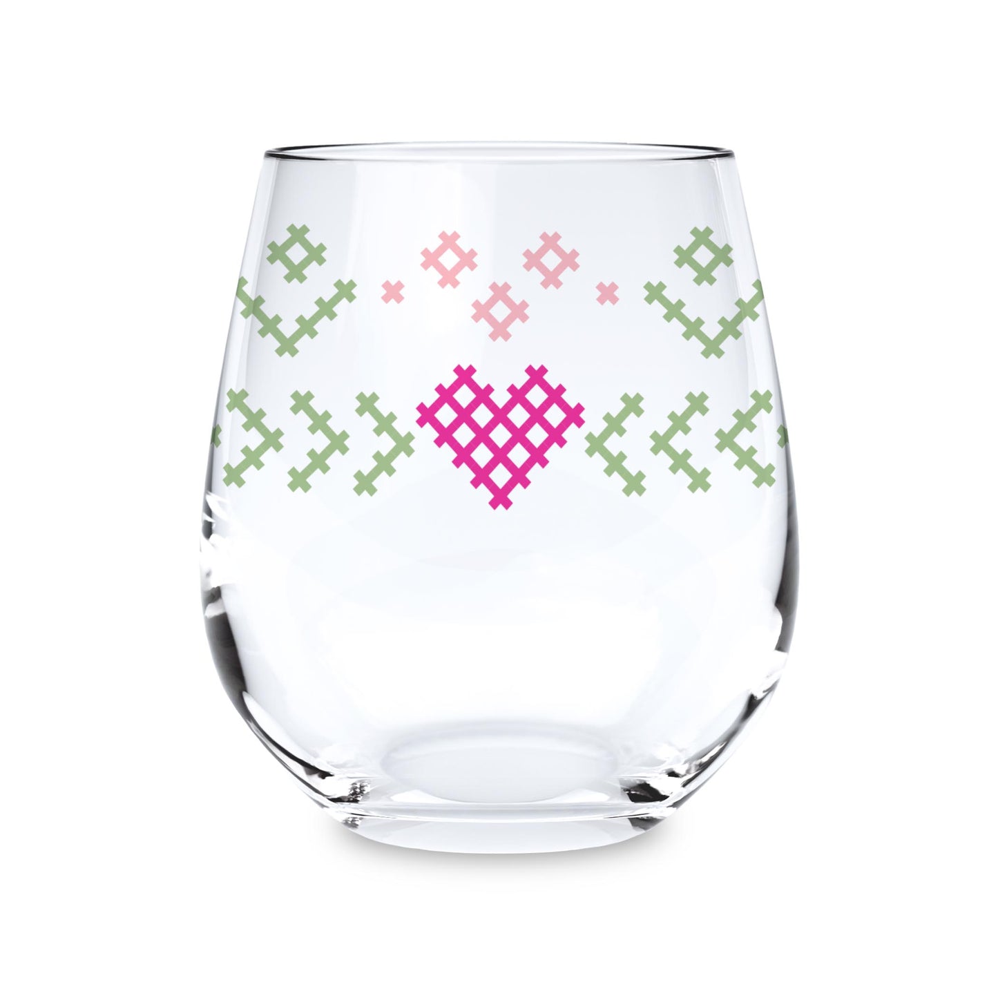 15oz Stemless Wine Glass-Summer Cottage -0