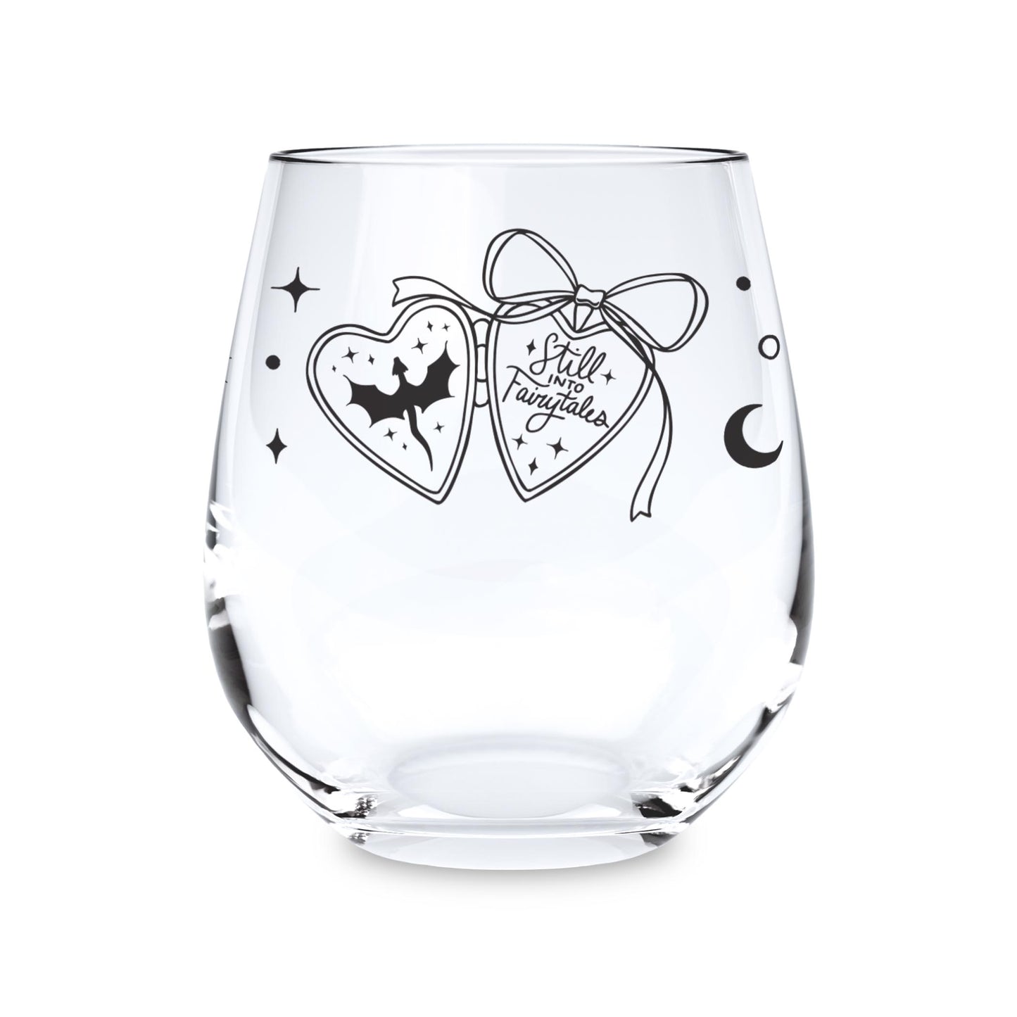 15oz Stemless Wine Glass-Still Into Fairy Tales -0