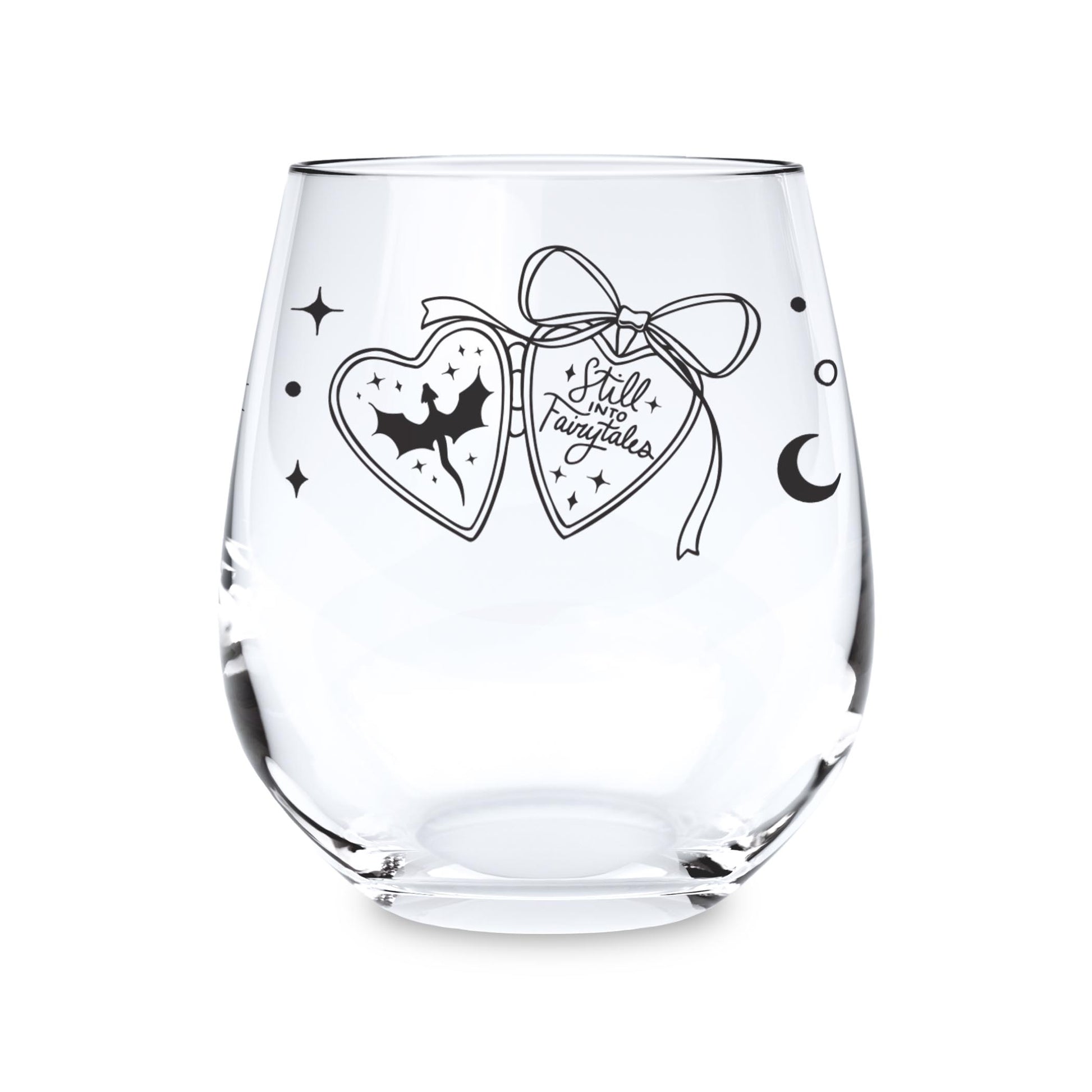 15oz Stemless Wine Glass-Still Into Fairy Tales -0