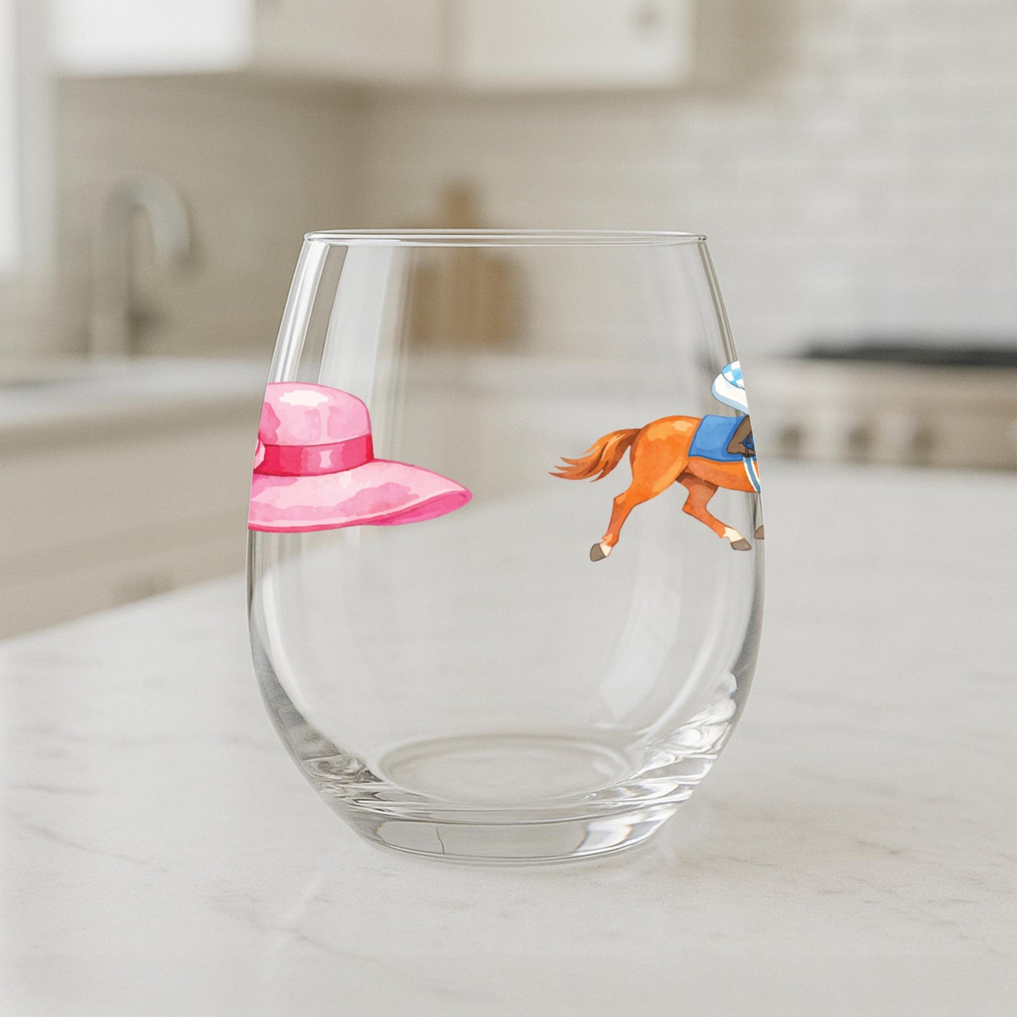 15oz Stemless Wine Glass-Derby -1