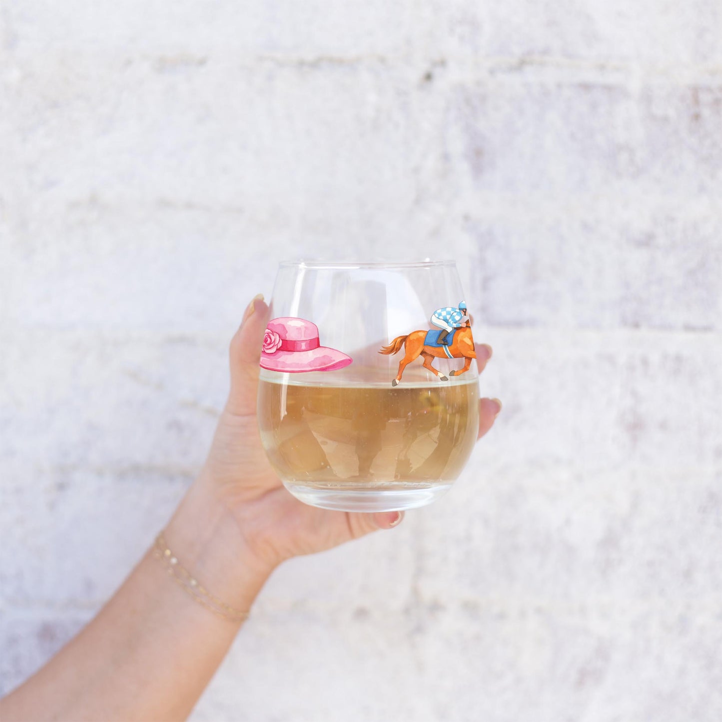 15oz Stemless Wine Glass-Derby -2